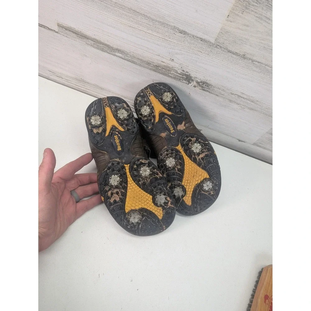 FootJoy Golf Sandals Mens 8M Brown Leather Spiked 45007 Softspikes‎ FJ Logo